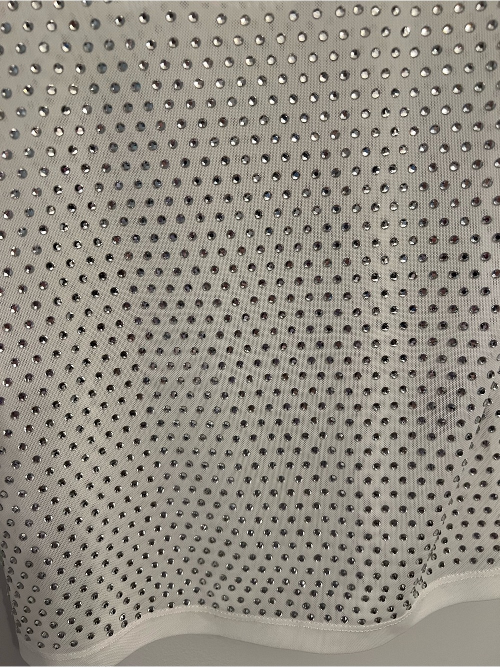 Cynthia Rowley White Studded Mesh Tank - Picture 4 of 6